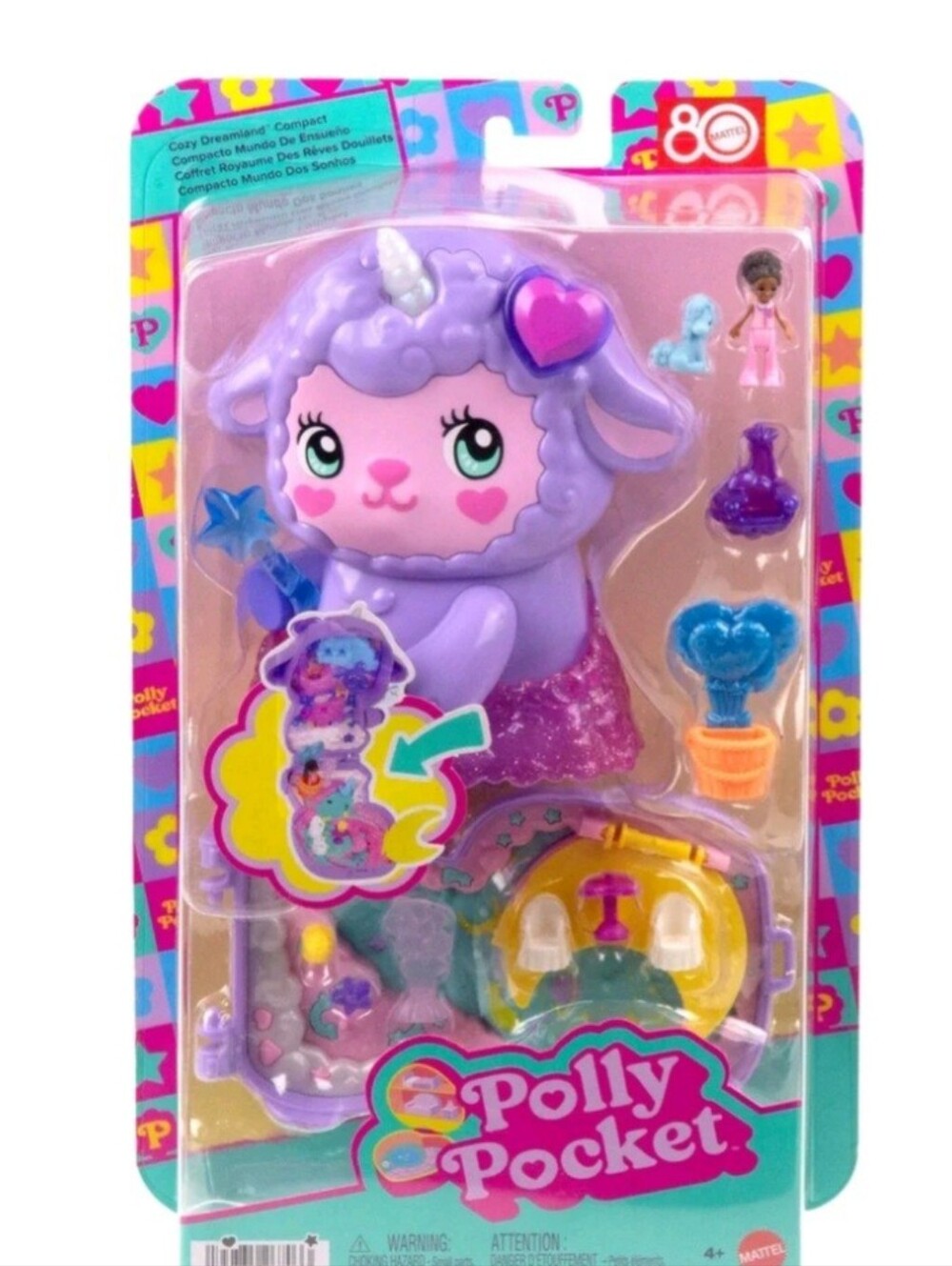 Polly Pocket Cozy Dreamland Lamb Compact Playset